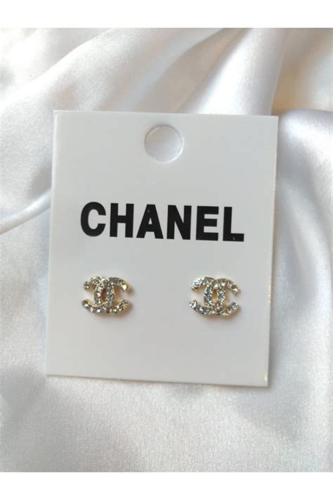 chanel cc küpe|Chanel küpeler.